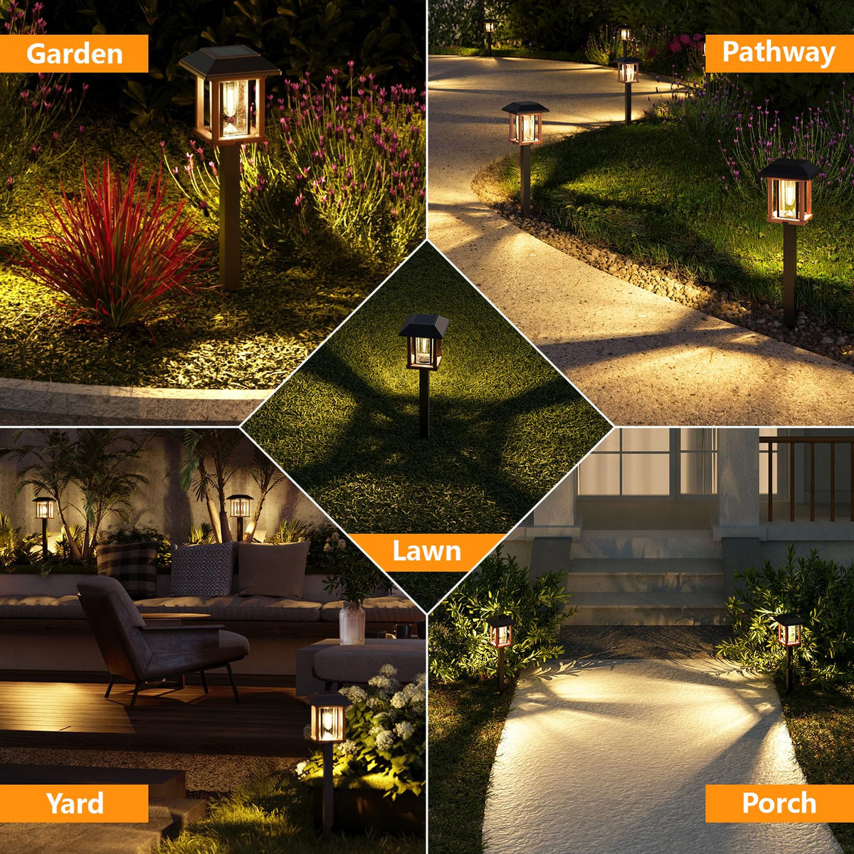 XMCOSY+ gift-ready UL-certified solar lighting set for outdoor spaces.