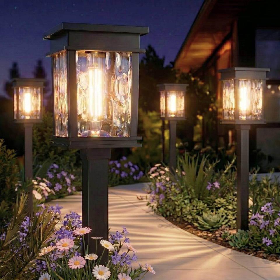 XMCOSY+ solar pathway light in warm 2700K glow for cozy evenings
