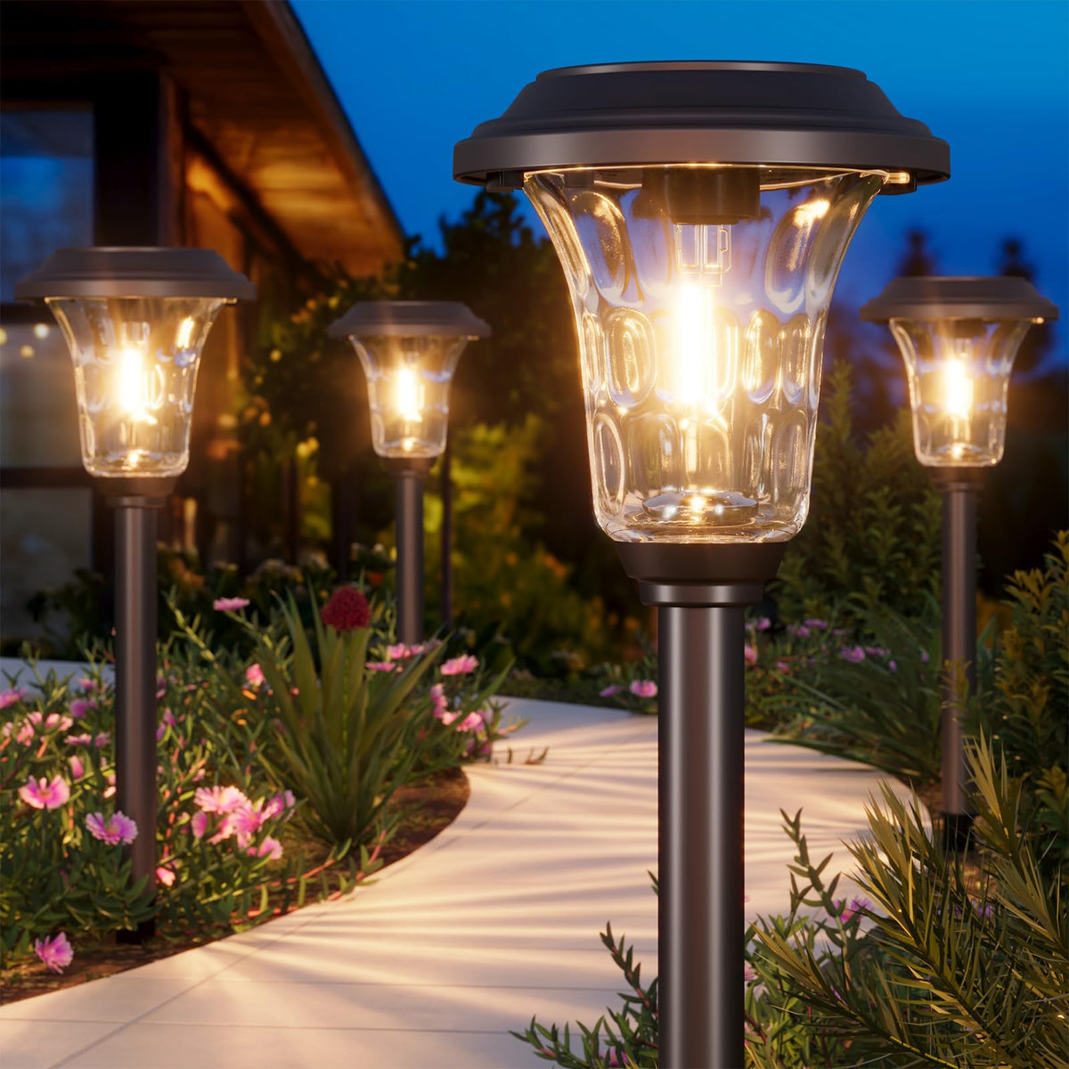 XMCOSY+ built-in rechargeable battery powers hours of glow.