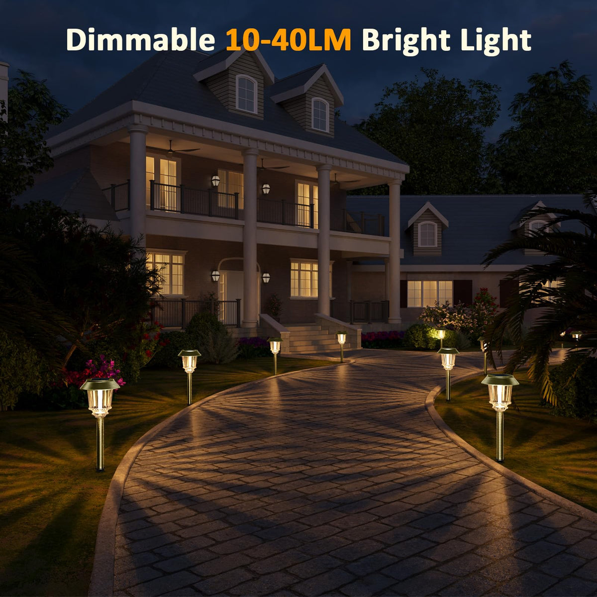 XMCOSY+ solar light creating energy-efficient ambiance along walkways