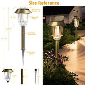 XMCOSY+ auto on/off sensor lights path automatically at dusk