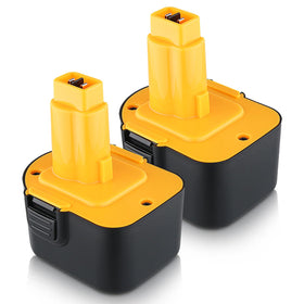 Xmenany 2Pack 4.8Ah 12V battery packaging ready for Dewalt tools.