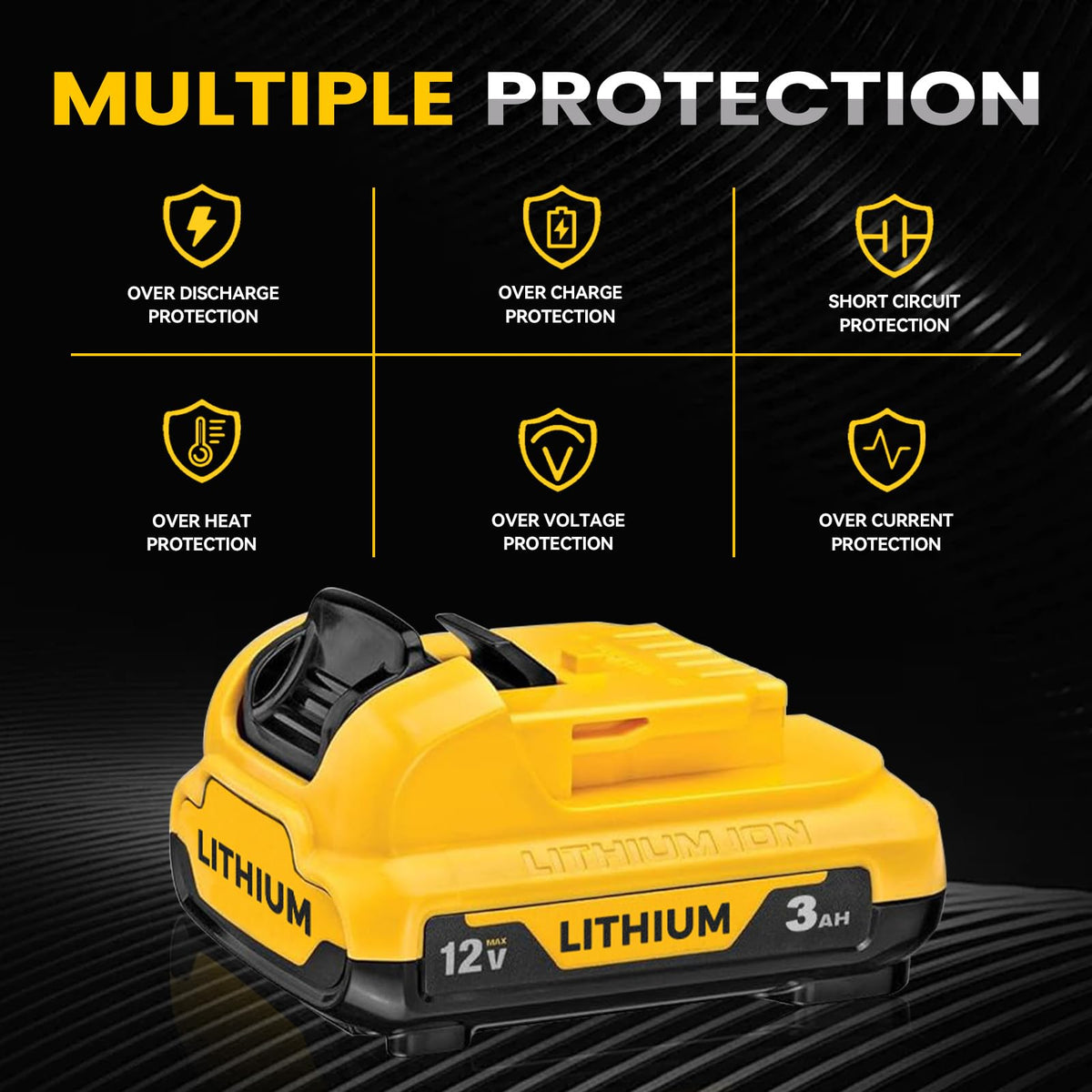Xmenany DCB120 in use with a Dewalt 12V tool for extended runtime