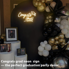 XMFRNIDV Congrats Grad Sign dimmable lighting for customizable ambience.