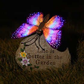 XMHBCSM decorative butterfly adds color to pathways and entryways.