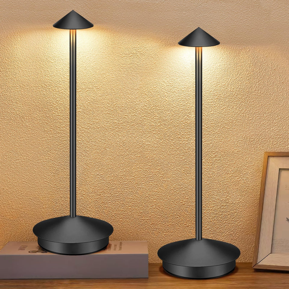 XMINKDZA portable cordless table lamp 2-pack for versatile indoor and outdoor lighting