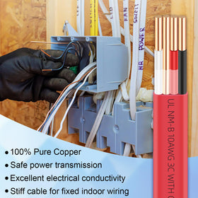 XMK dry indoor installation NM-B cable ready for concealed wiring