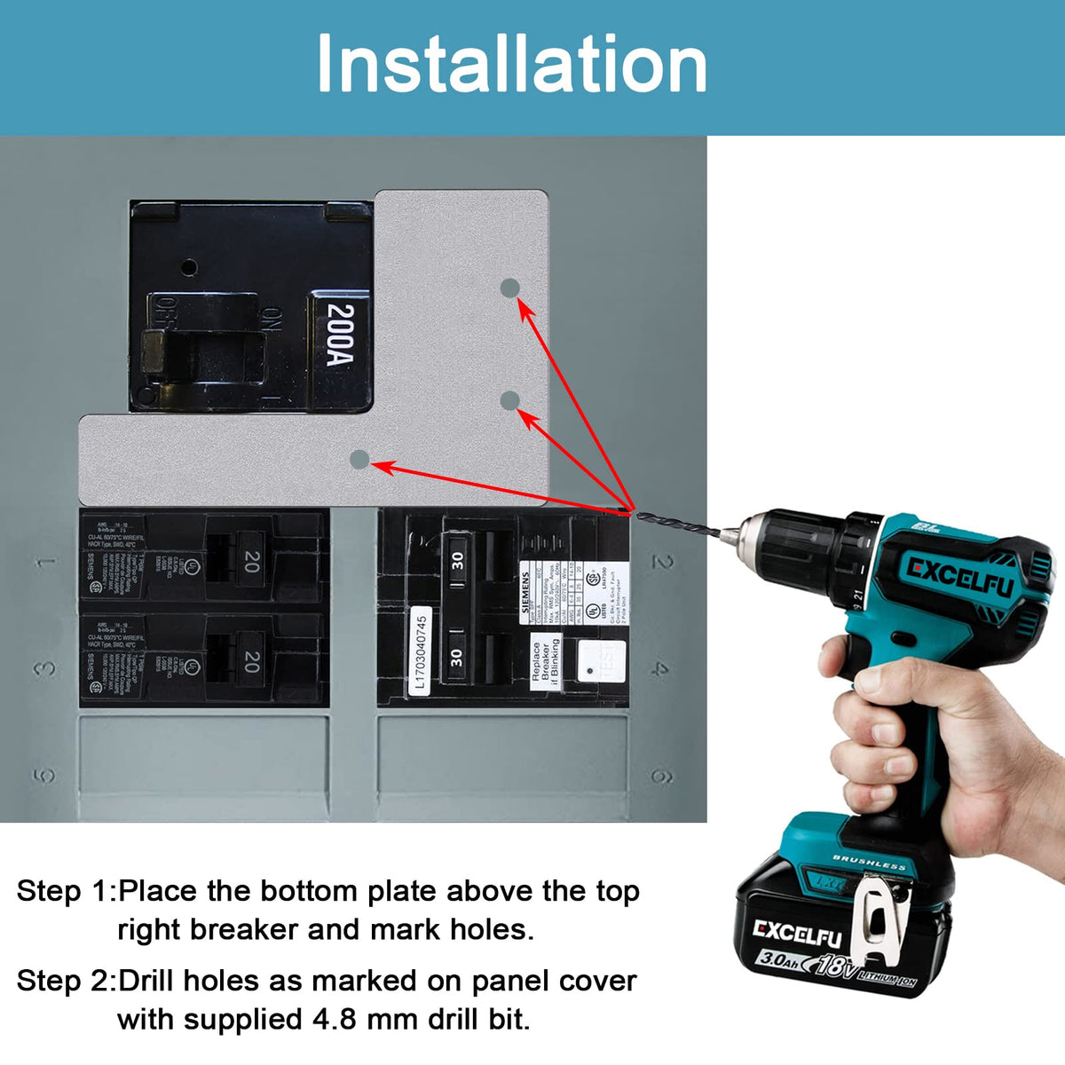XMK installation instruction and labels guide a quick, correct setup.