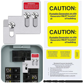 XMK generator interlock kit main panel ensures safe backfeed control for Square D QO/Homeline.