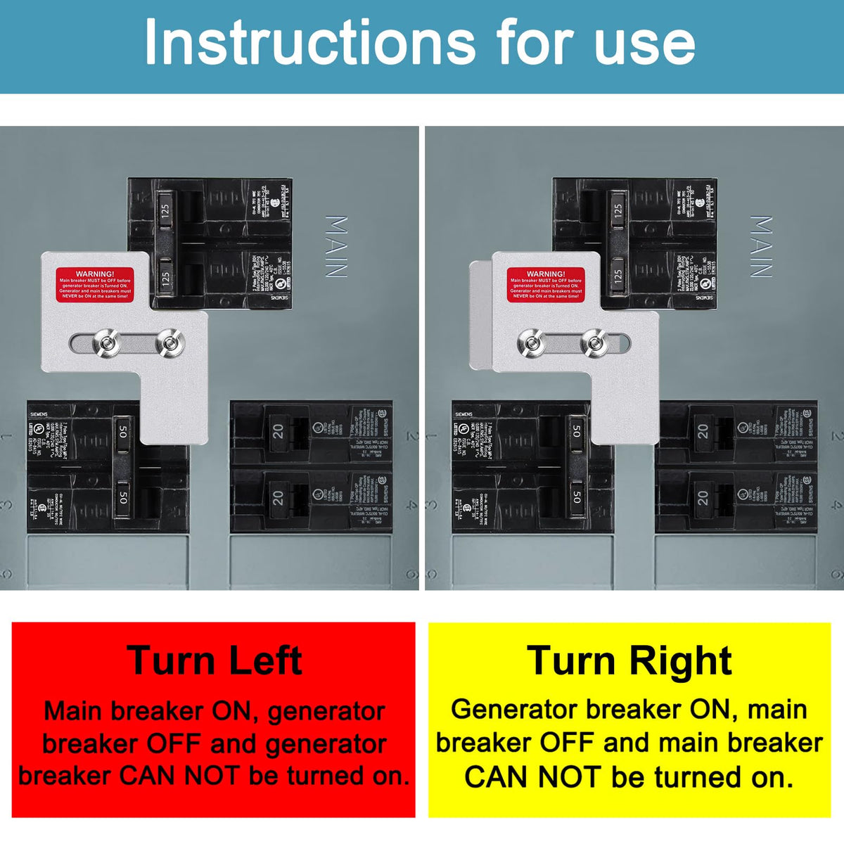 XMK reminder labels help maintain clear power-switch reminders during outages