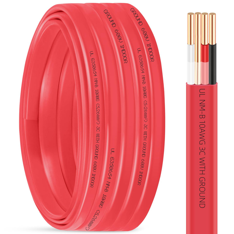 XMK NM-B 10/3 wire with ground in 50 ft length for indoor circuits