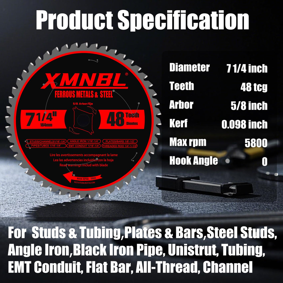 Xmnbl blade demonstrates compatibility as Diablo D0748CF replacement for versatile saw use