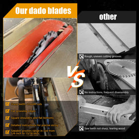 Xmnbl Dado metal spacers enable fine-tuned groove widths