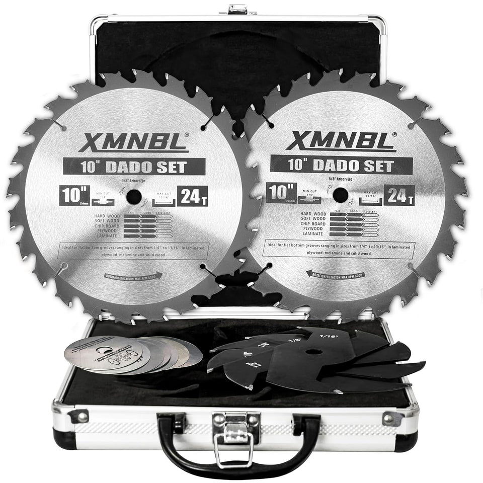 Xmnbl Dado outer blades deliver precise groove cuts on wood