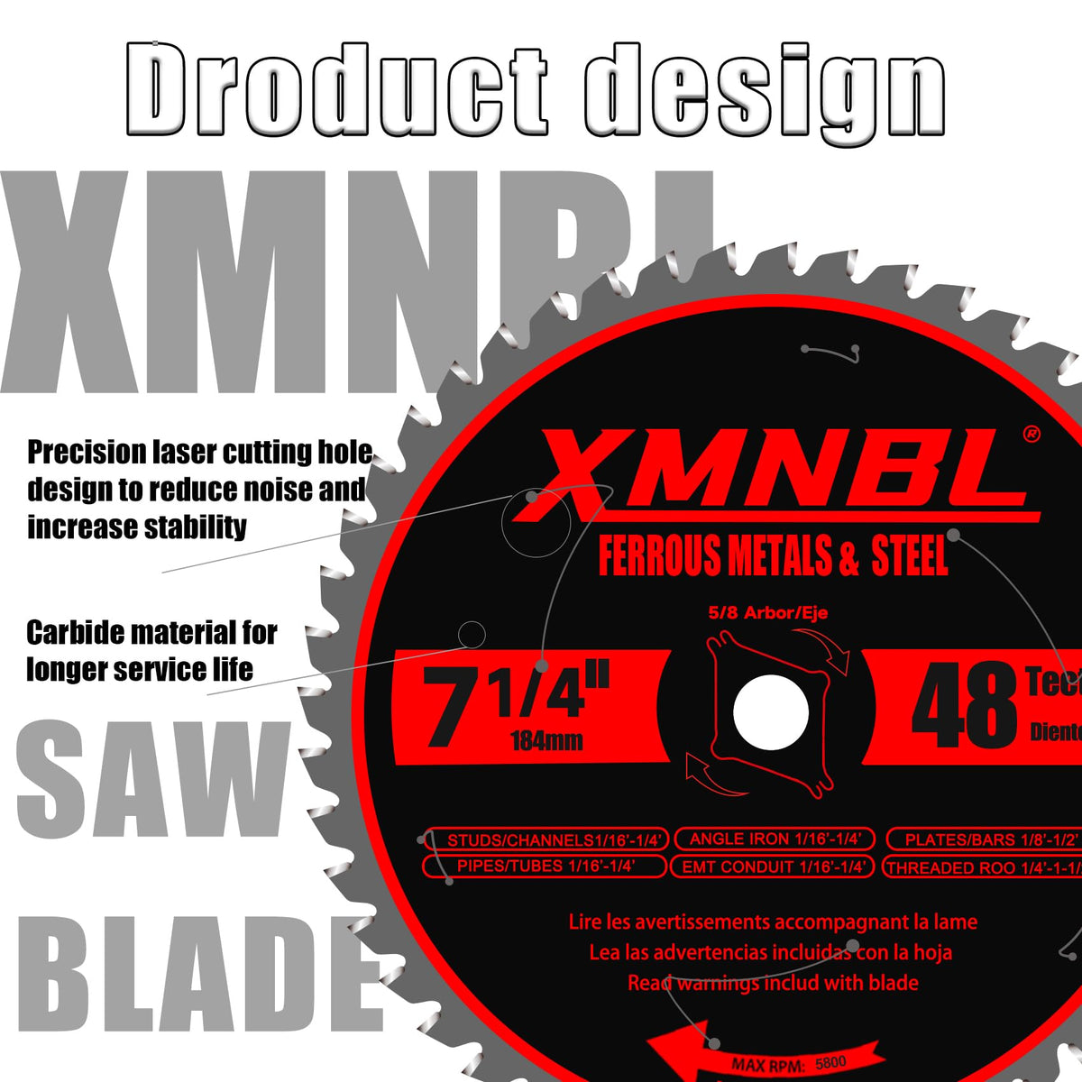 Xmnbl blade with heat-control design enables cooler operation during cutting