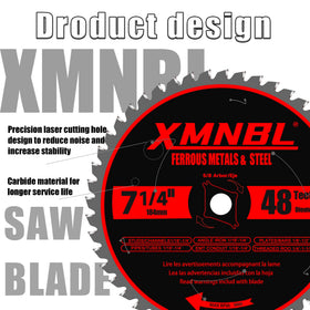 Xmnbl blade with heat-control design enables cooler operation during cutting