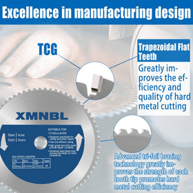 Xmnbl high-density titanium carbide alloy blade boosts wear resistance.