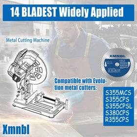 Xmnbl blade with trapezoidal TCG teeth enhances cutting efficiency.