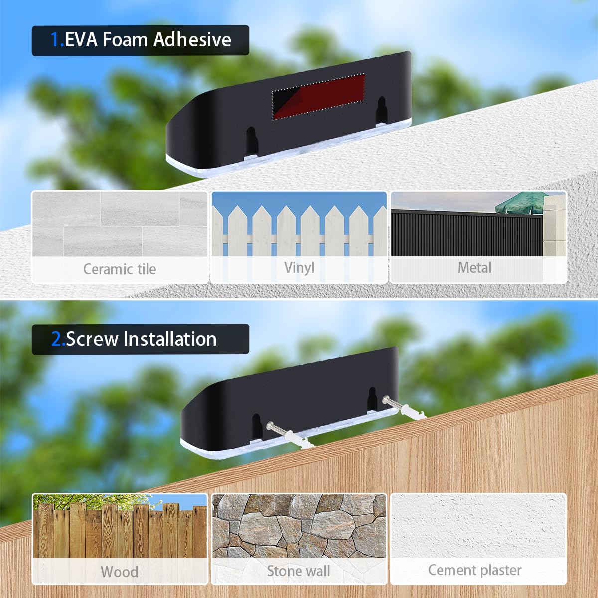 XmnSoly outdoor lights illuminate mailbox and address signs safely.
