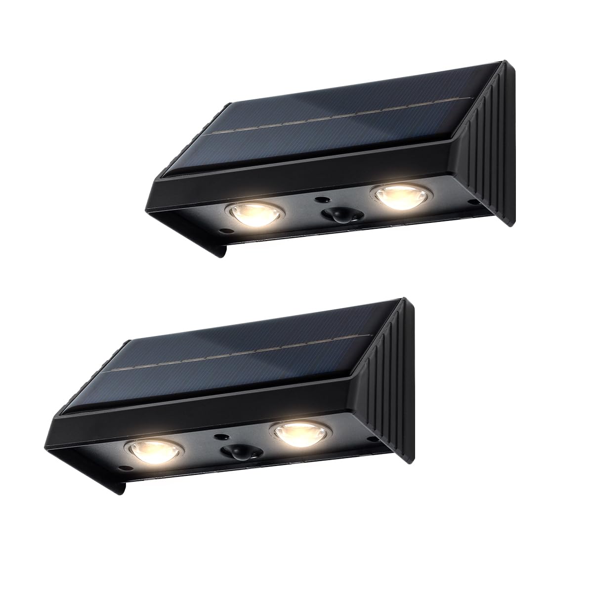 XmnSoly outdoor downlights illuminate entryways with steady warm 3000K glow.