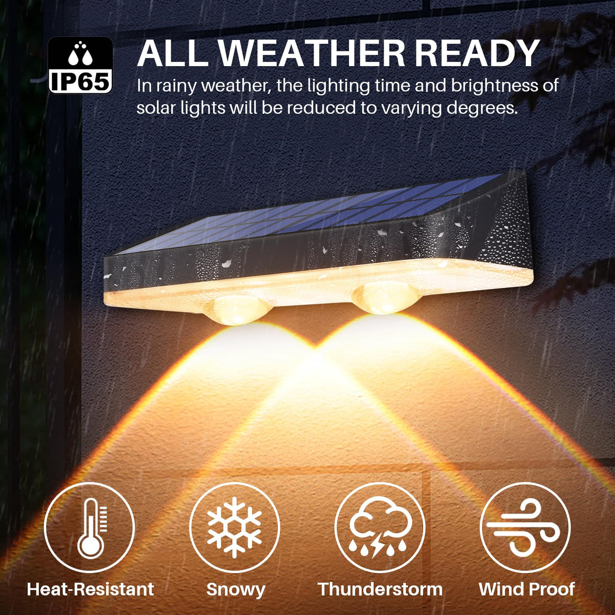 XmnSoly solar panel and battery assembly highlights easy wire-free setup.