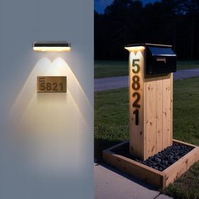 XmnSoly wall light installation on wood or metal surfaces with included screws.