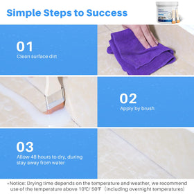 Xmntdo 70oz sealant covers up to 28 sq ft per layer.