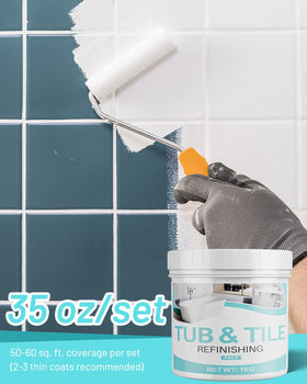 Xmntdo bathroom tile paint application on tile surfaces with smooth coverage