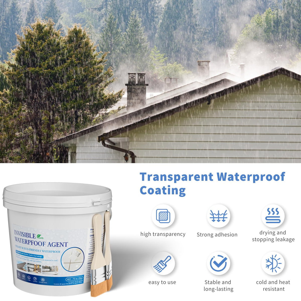 Xmntdo clear drying sealant forms a protective film.