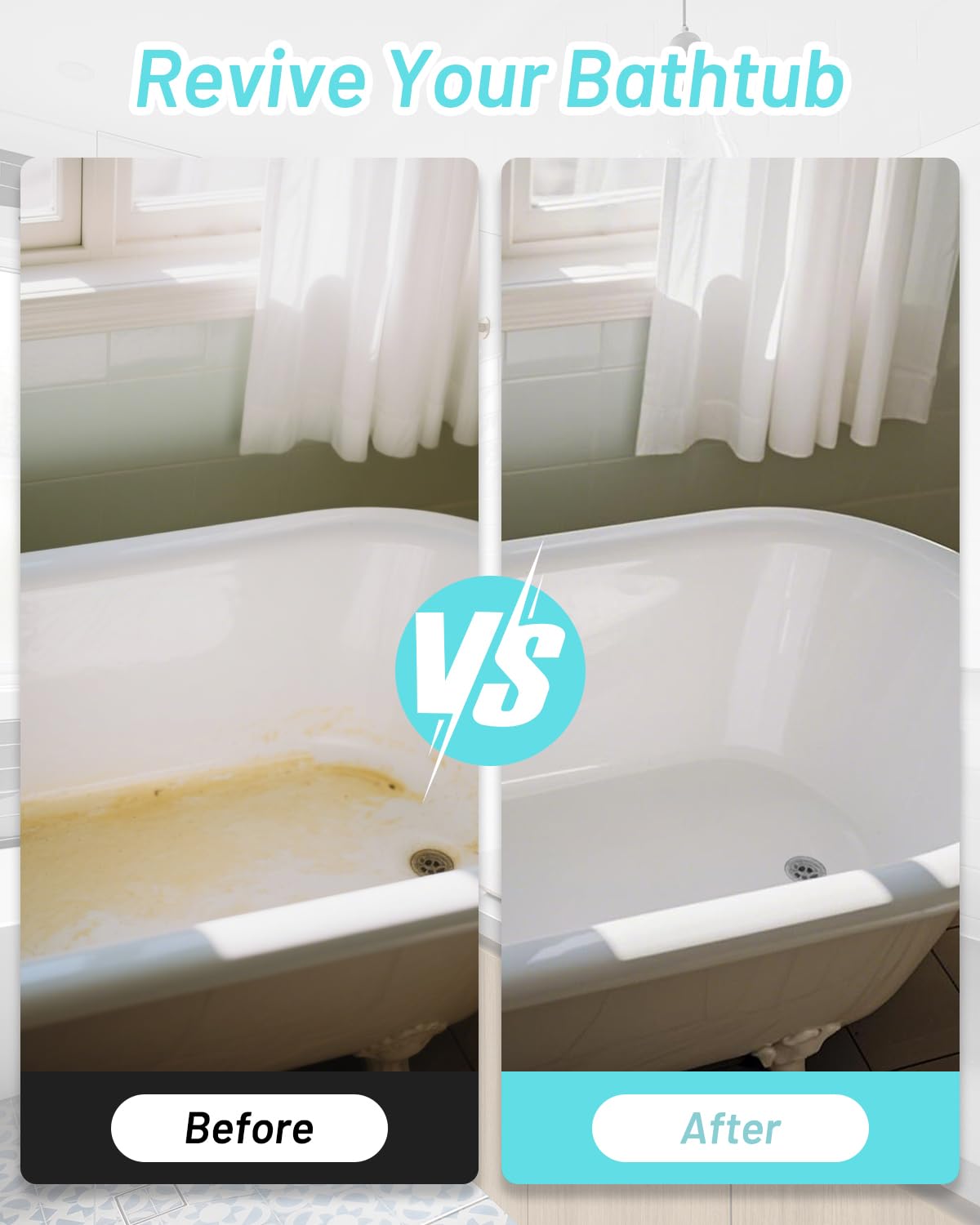 Xmntdo semi-gloss white finish enhances tile surfaces with a clean look