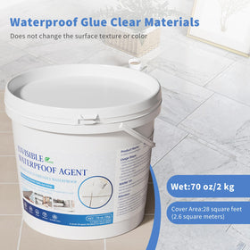 Xmntdo transparent sealant film drying clear on surfaces.