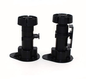 Durable cabinet leveler with 330 lbs per leg for stability.