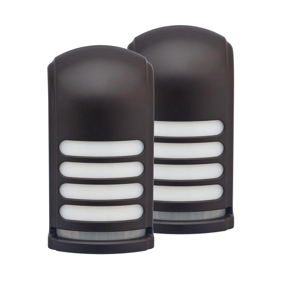 Xodus Innovations BL776 deck light bronze on stairs, providing safer nighttime entry.
