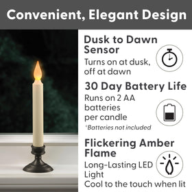 Xodus Innovations FPC1205A-4 dusk-to-dawn sensor candle in action.