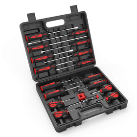 XOOL 18 PCS screwdriver set in a durable case for organized storage.