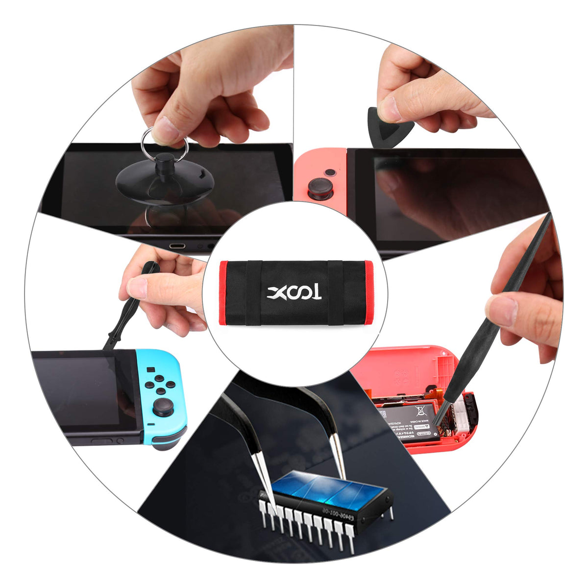 XOOL compact travel-friendly repair kit for on-the-go use