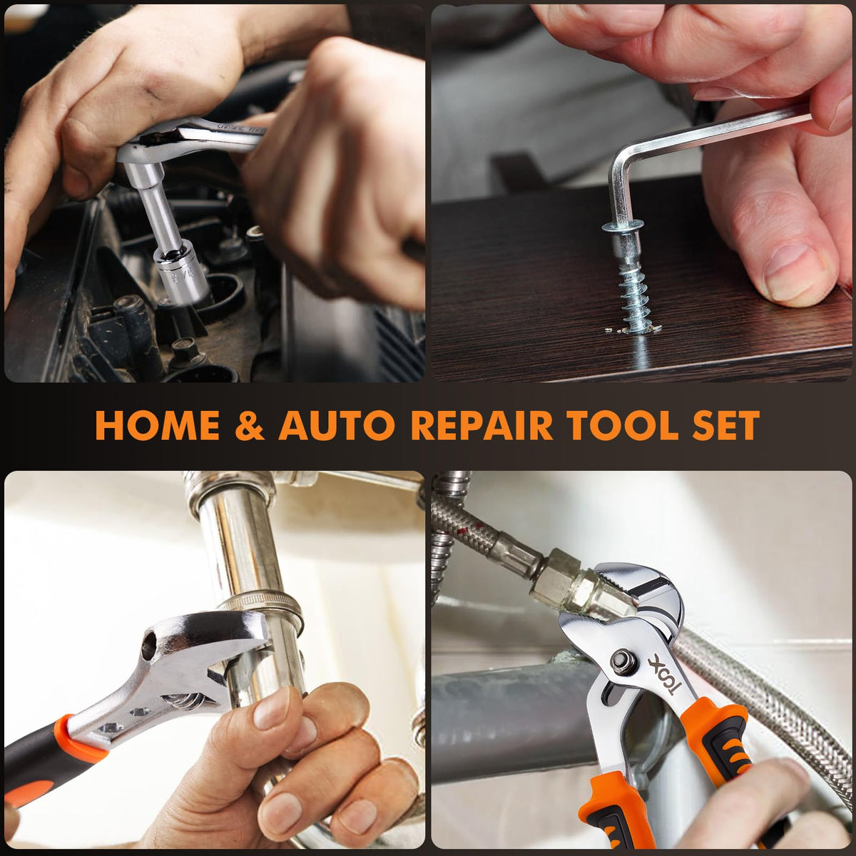 XOOL Cr-V screwdrivers and bits offer durable precision.