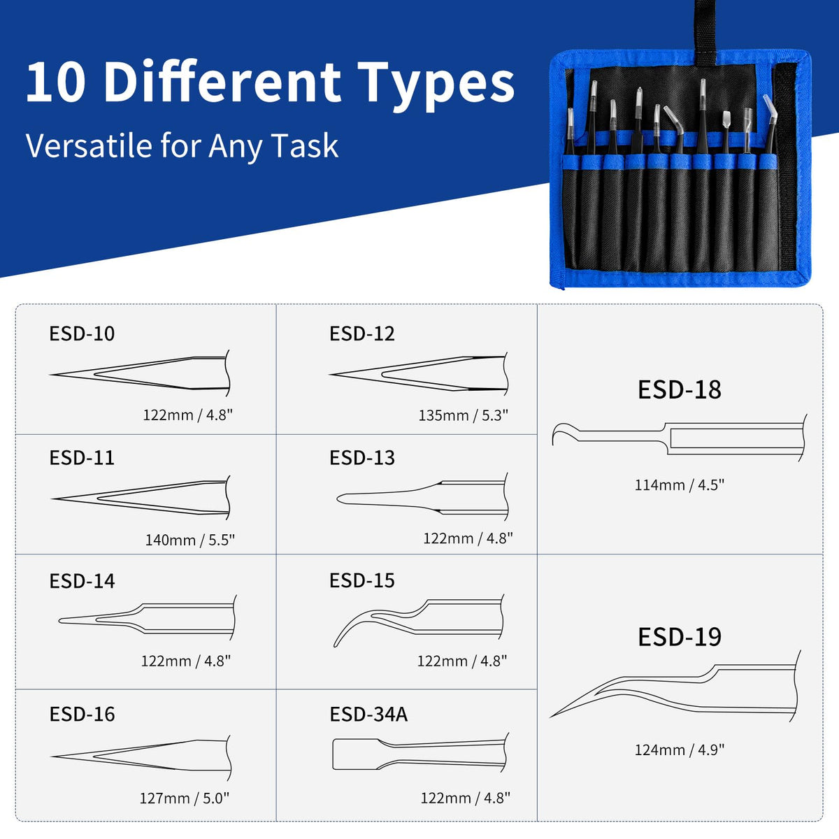 XOOL curved-tweezers for beauty tasks for delicate applications.