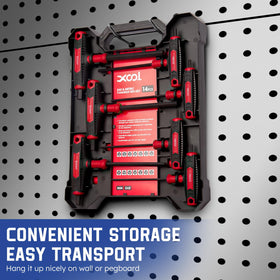 XOOL compact storage case keeps wrenches secure.