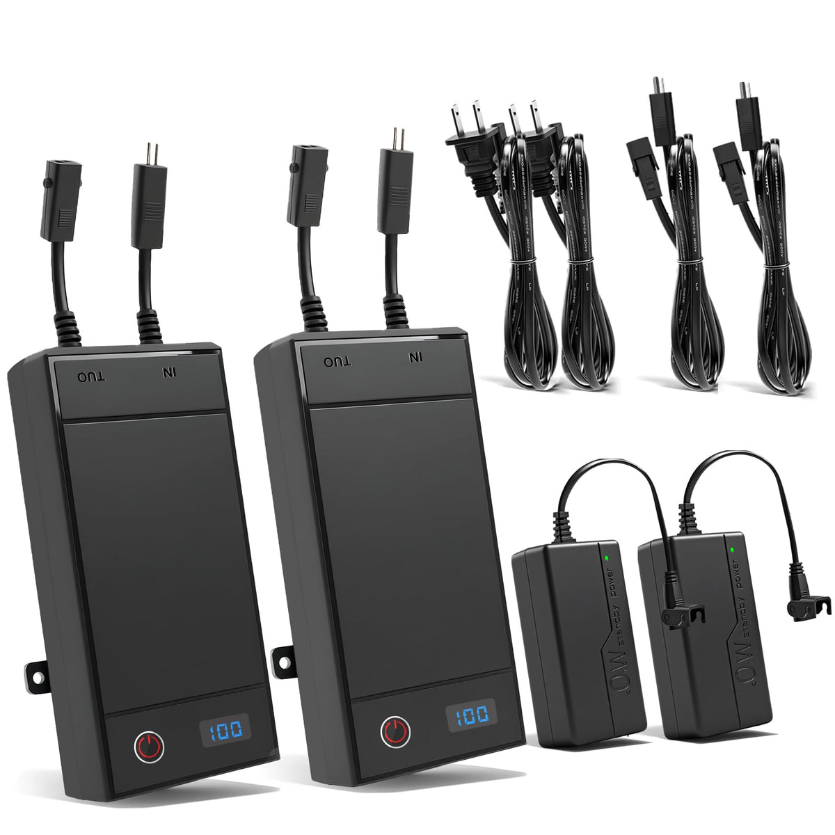 Xpopox 2-pin battery pack for recliners with compact, flexible placement.