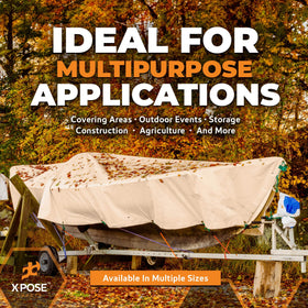 Xpose Safety tarp folds compactly for storage and transport.