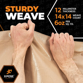 Xpose Safety reinforced hem with sewn rope boosts durability.