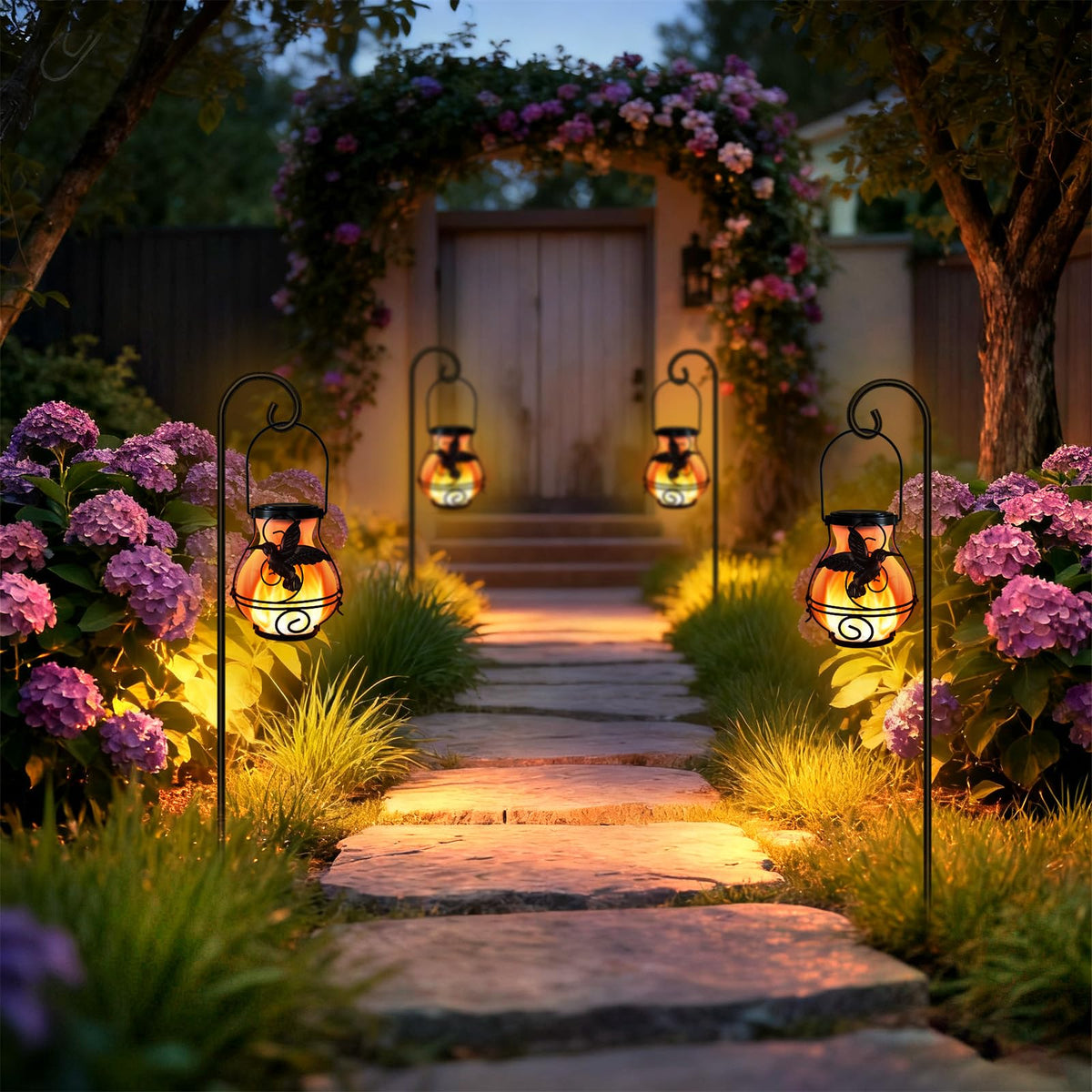 X-PREK 4-pack lanterns for versatile outdoor decorating.