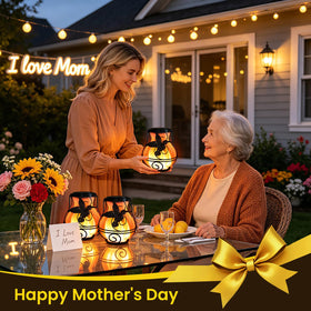 X-PREK hummingbird lantern flame highlights flickering amber glow for cozy nights.
