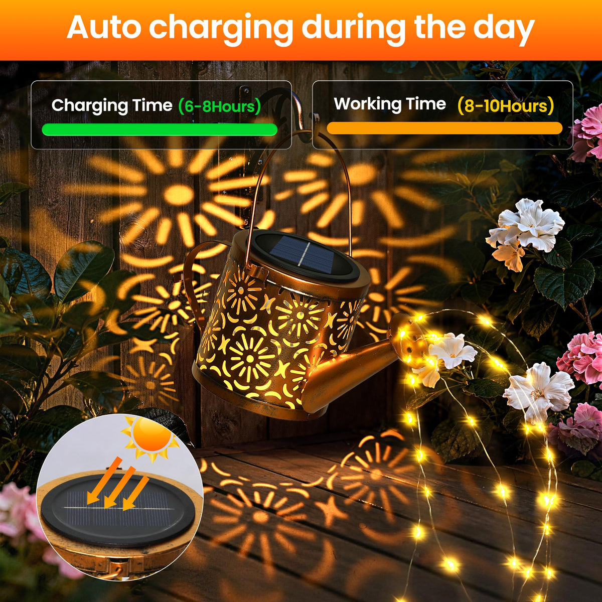 X-PREK garden light projects hollow stars for enchanting evenings
