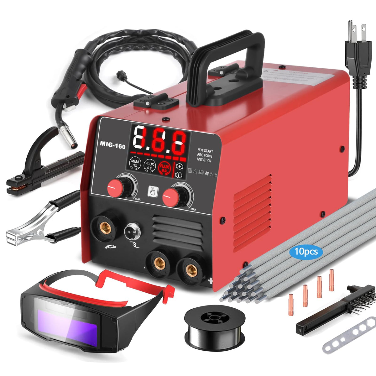 XR MARKET 160Amp 3-in-1 welder front view for versatile home projects.