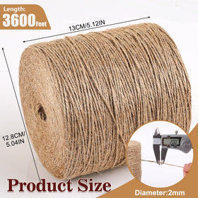 XSEINO natural jute twine spool highlighted for flexible wrapping and crafts.
