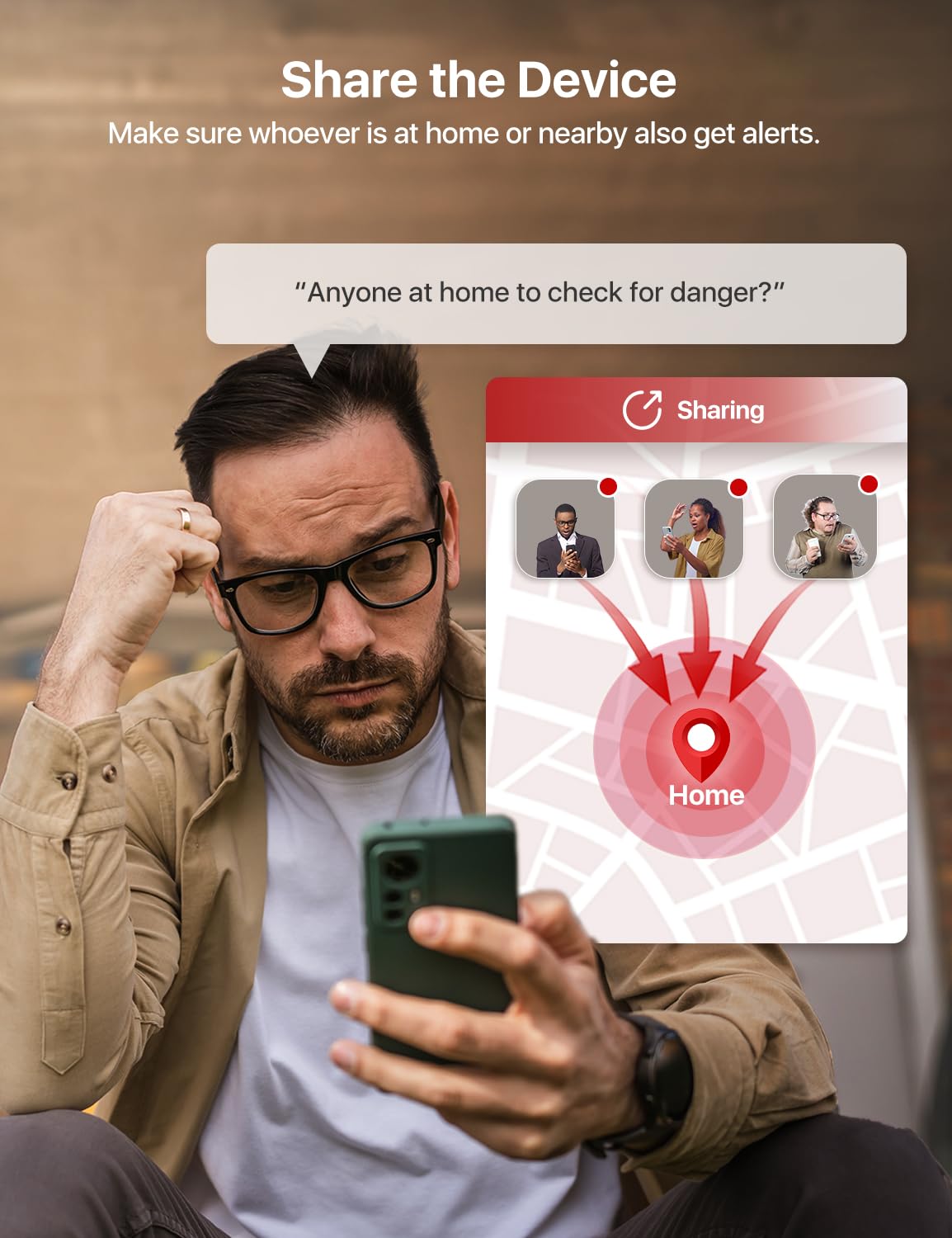 X-Sense app alerts keep you informed when you are away.