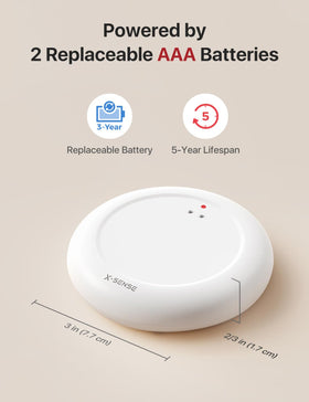 X-Sense base station alarm indicator highlights the loud alerts.