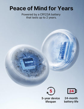 X-Sense six-probe design detects leaks from multiple angles.